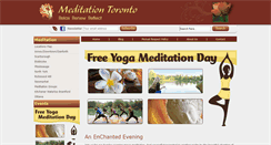 Desktop Screenshot of meditationtoronto.com